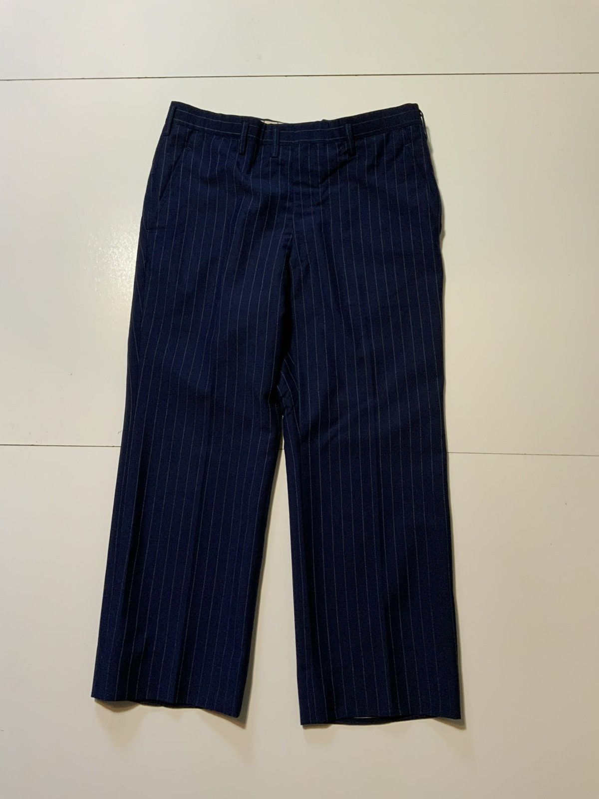 Vintage Vintage LordTex Mohair Wool Striped Classic Dress Pants Size US 32 / EU 48 - 1 Thumbnail