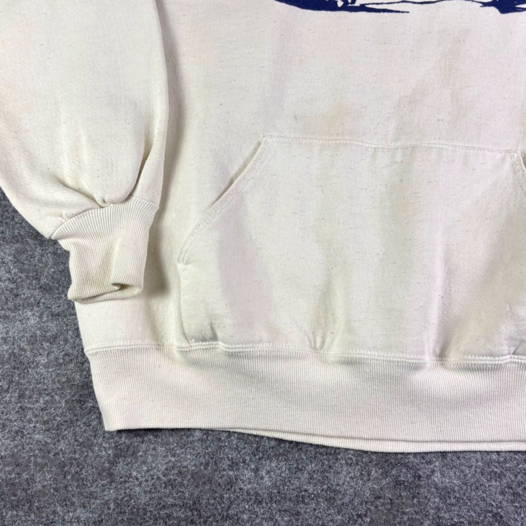 Penn Vintage Penn State Nittany Lions Hoodie Sweatshirt Cream Navy Blue Mens XL Size US XL / EU 56 / 4 - 7 Thumbnail