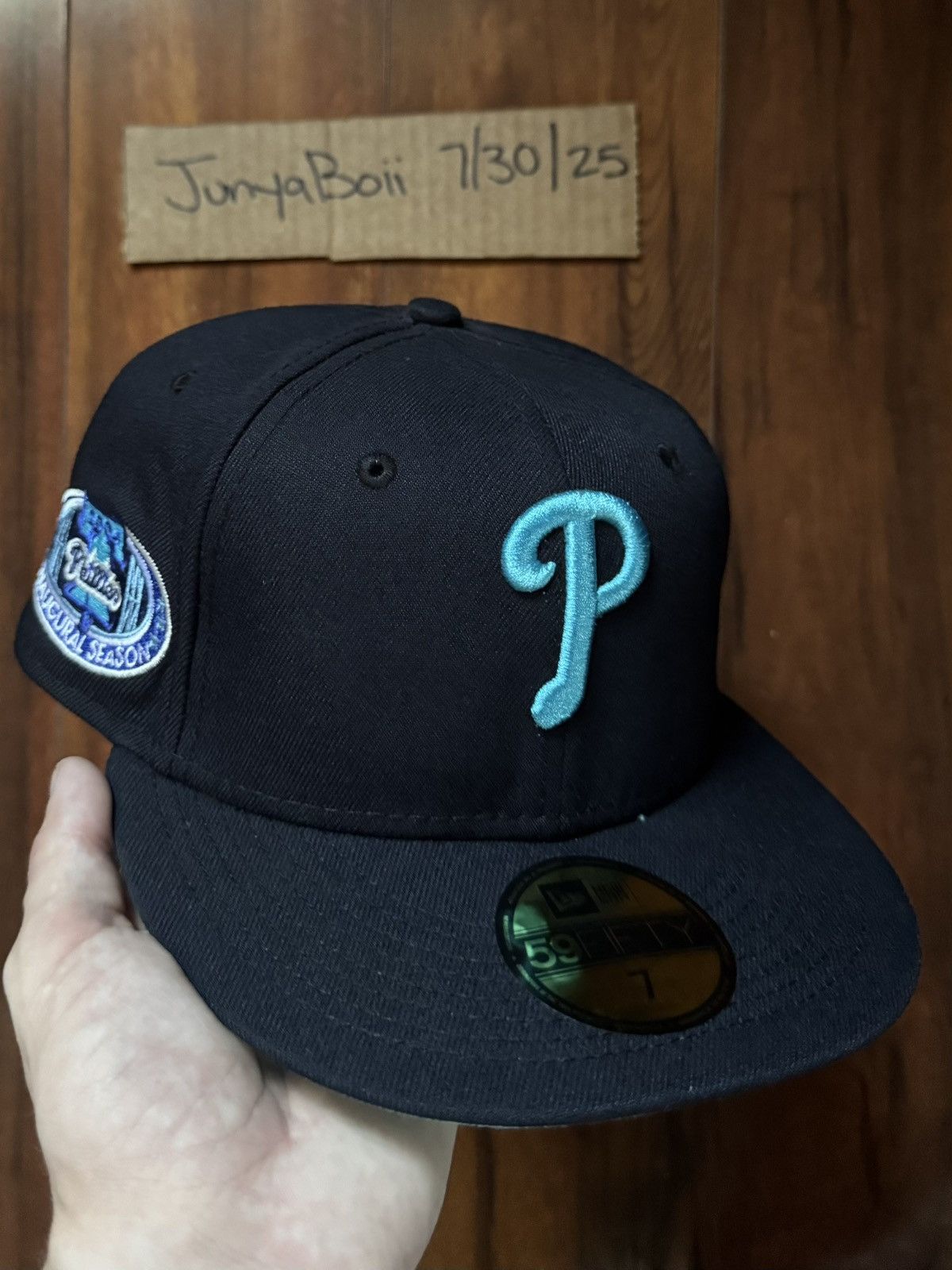 Hat Club Size 7 Phillies Inaugural Patch Fitted Hat Blue UV Size ONE SIZE - 1 Thumbnail
