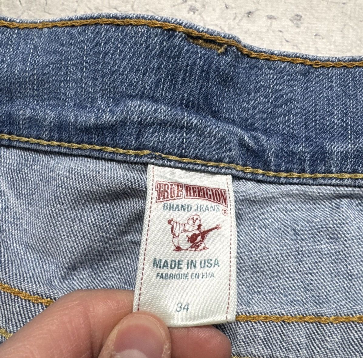True Religion True Religion Baggy Denim Jeans Size 34 Big Logo Size US 34 / EU 50 - 6 Thumbnail