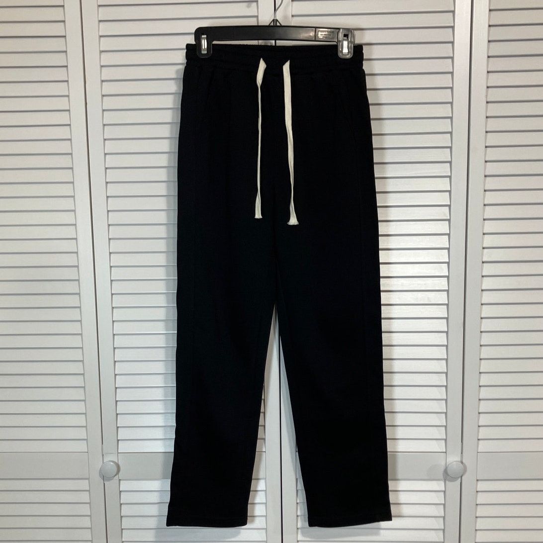 NWOT Vintage Black Drawstring Elastic Waistband Sweatpants M