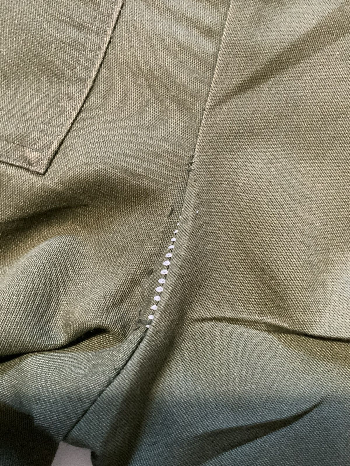 Vintage Vintage 70s Dee Cee Army Olive Green Cargo Wide Leg Pants Size US 32 / EU 48 - 10 Thumbnail