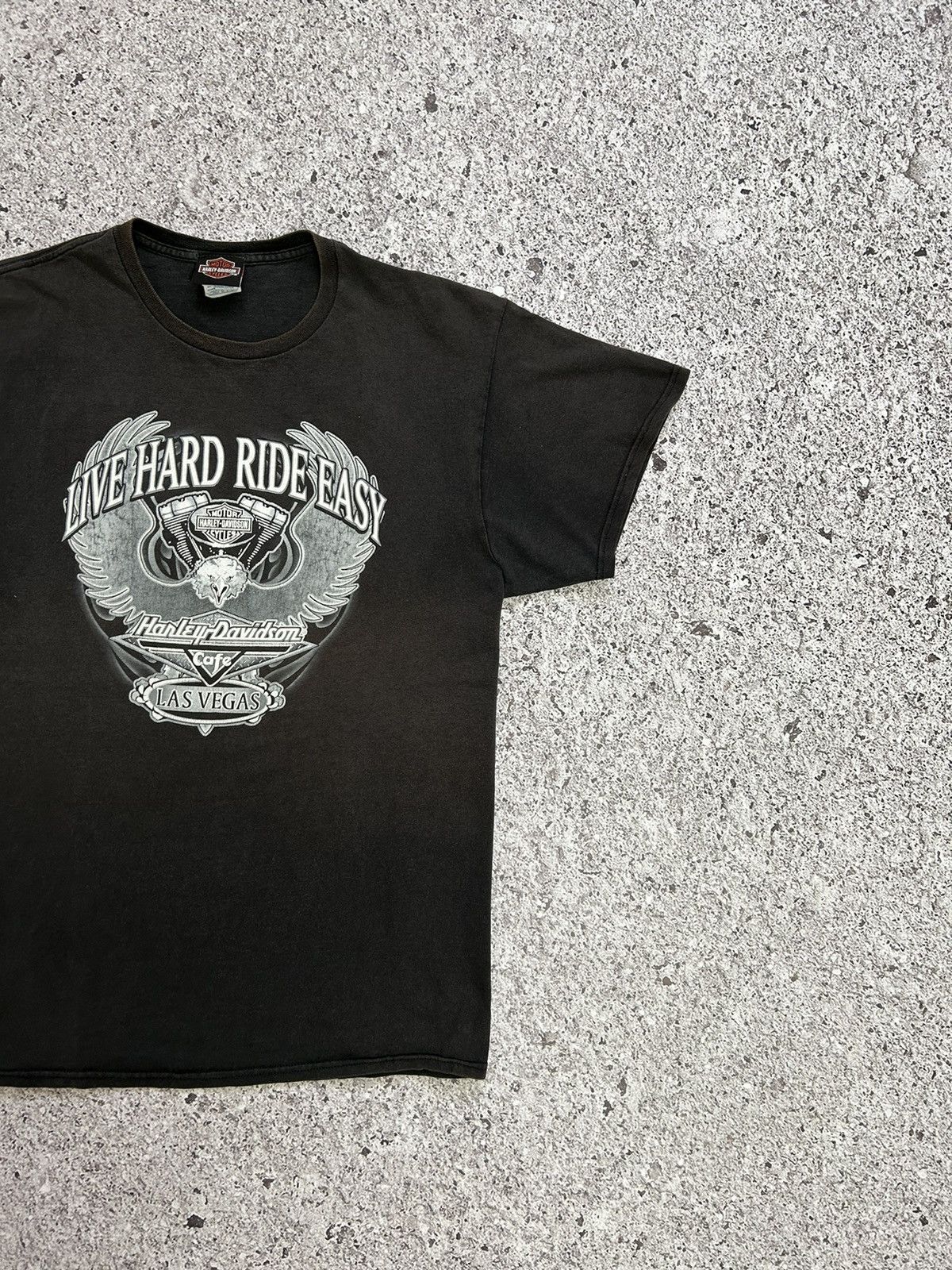 Band Tees × Harley Davidson × Vintage Vintage Harley Davidson Cafe Las Vegas Bike 90s T-Shirt Size US L / EU 52-54 / 3 - 5 Thumbnail