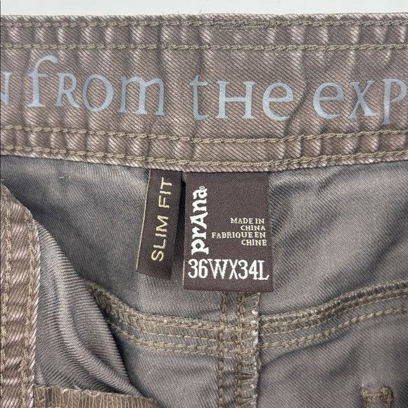 Prana Prana Bridger Slim Fit Jean Men's Size 36" x 34” Mud Brown Size US 36 / EU 52 - 4 Thumbnail
