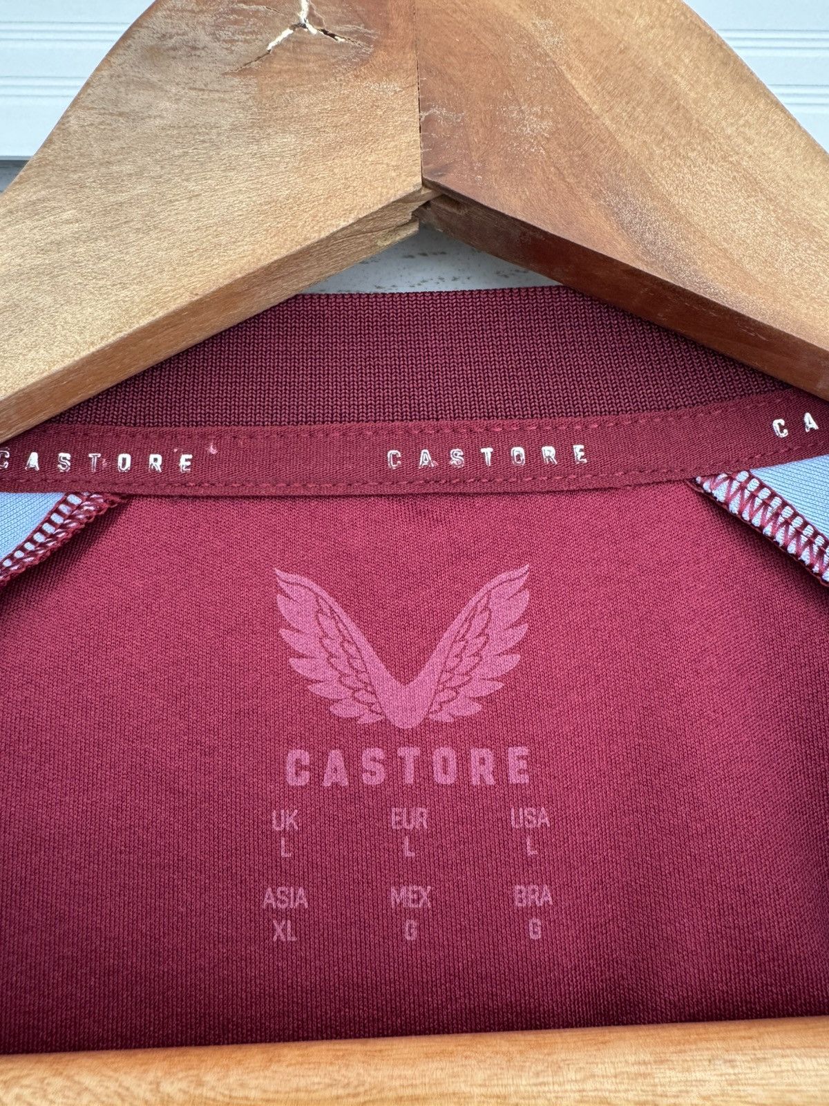 Castore Aston Villa 2023-2024 Home Soccer Jersey Football Shirt Kit Size US L / EU 52-54 / 3 - 10 Thumbnail