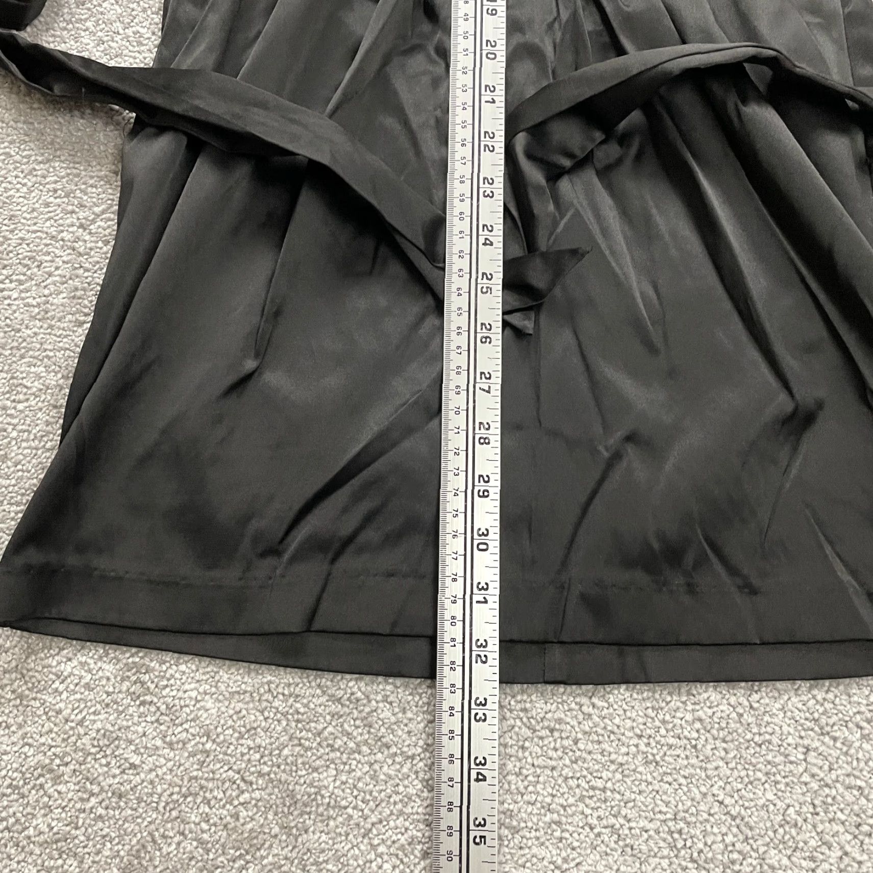 Vintage Mind Code Dress Womens Small Black Satin Mini Halter Backless Pleated Sweetheart Size S / US 4 / IT 40 - 7 Thumbnail