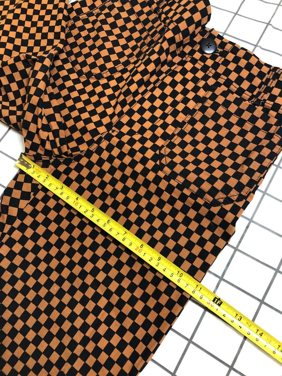 Other Maeve by Anthropologie Orange Brown and Black Checkered the Size US 26 / EU 42 - 9 Thumbnail
