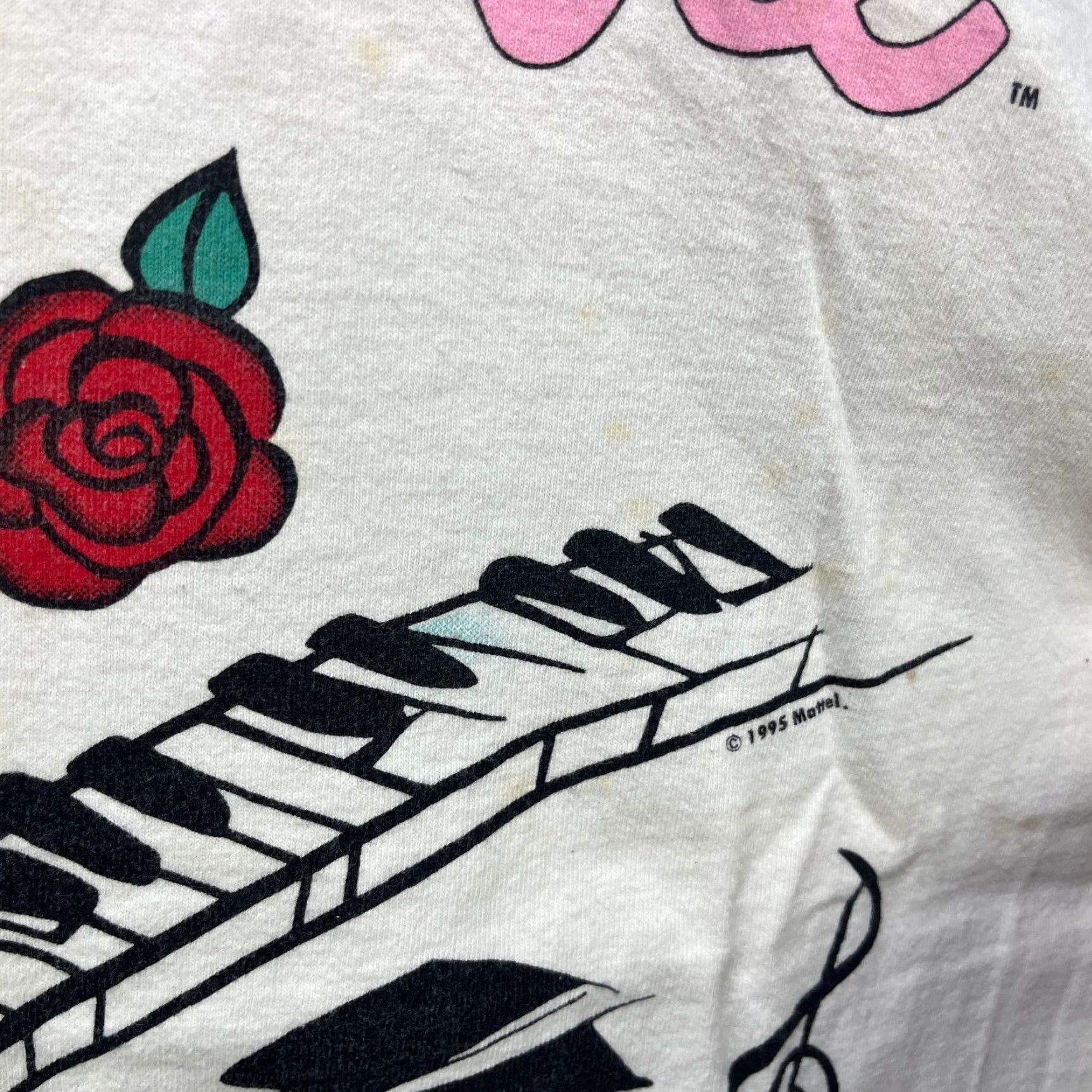 Vintage Vintage Barbie T Shirt XL Men White 90s Crew Neck Short Sleeve Knit Cotton Logo Embroidered Jacket? Size US XL / EU 56 / 4 - 6 Thumbnail