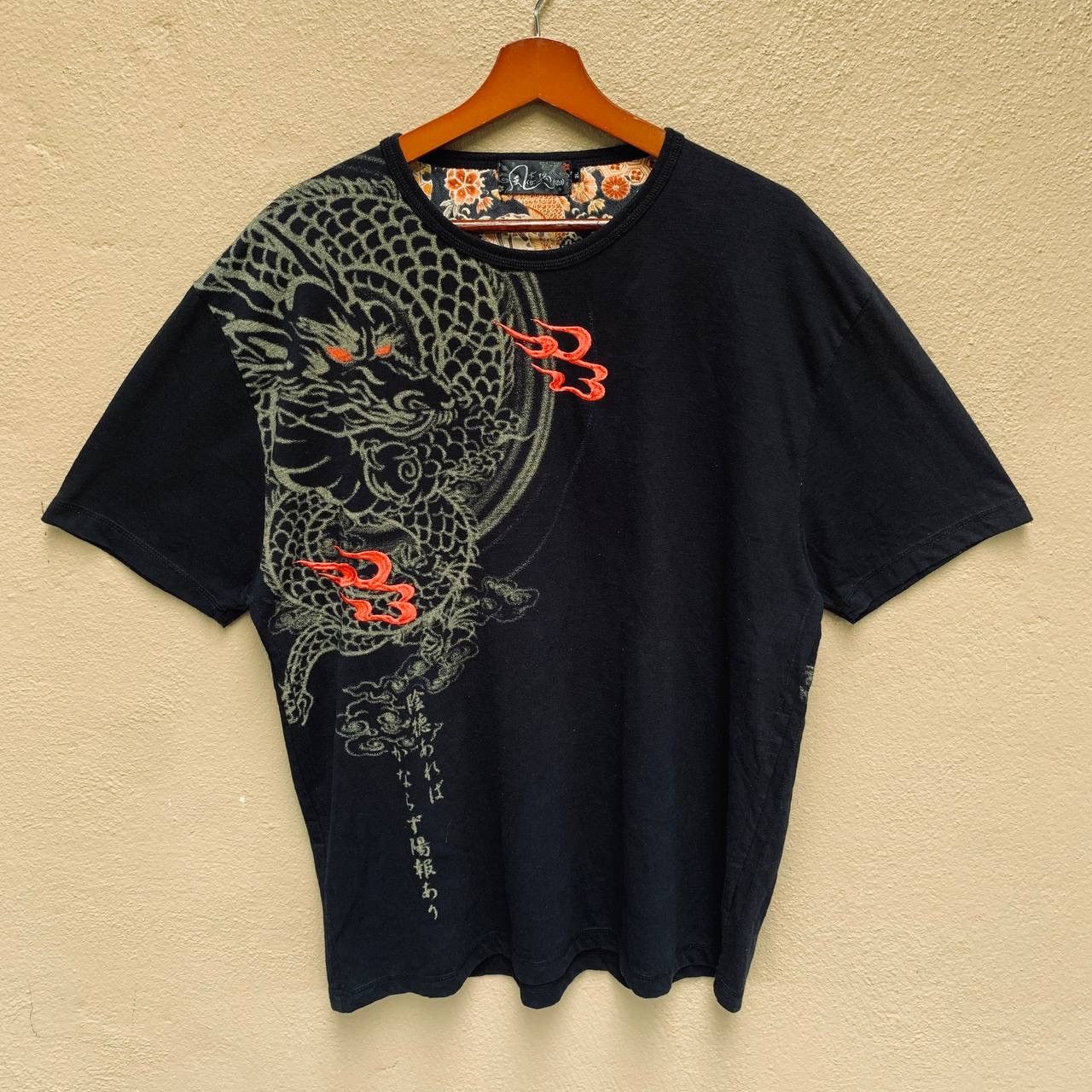 Karakuri Tamashii Rare Vintage Y2K Japan Dragon Harajuku Sukajan Tees Size US XL / EU 56 / 4 - 2 Thumbnail