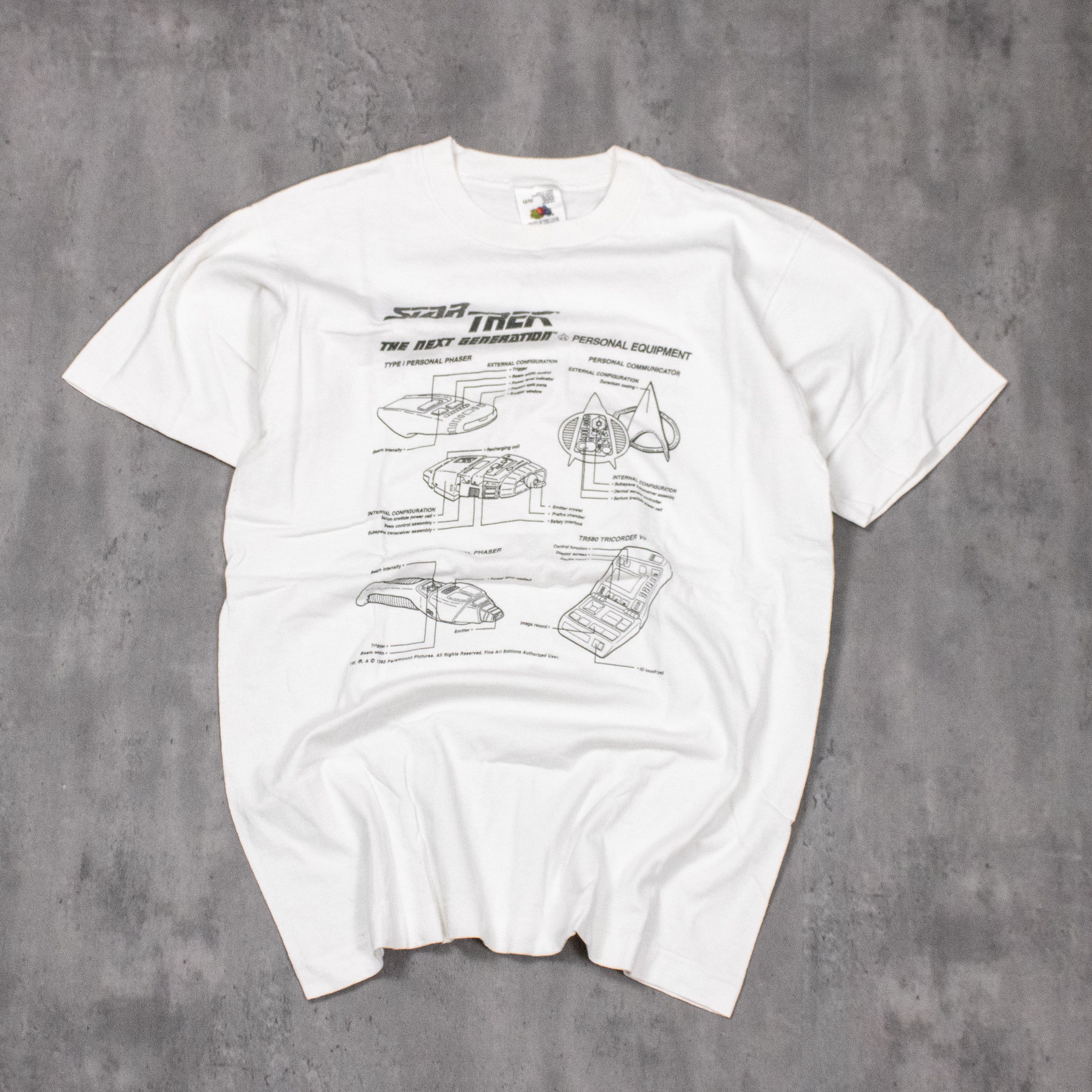 Fruit Of The Loom × Vintage Vintage 1993 Star Trek Next Generation Single Stitch Tee Size US M / EU 48-50 / 2 - 3 Thumbnail