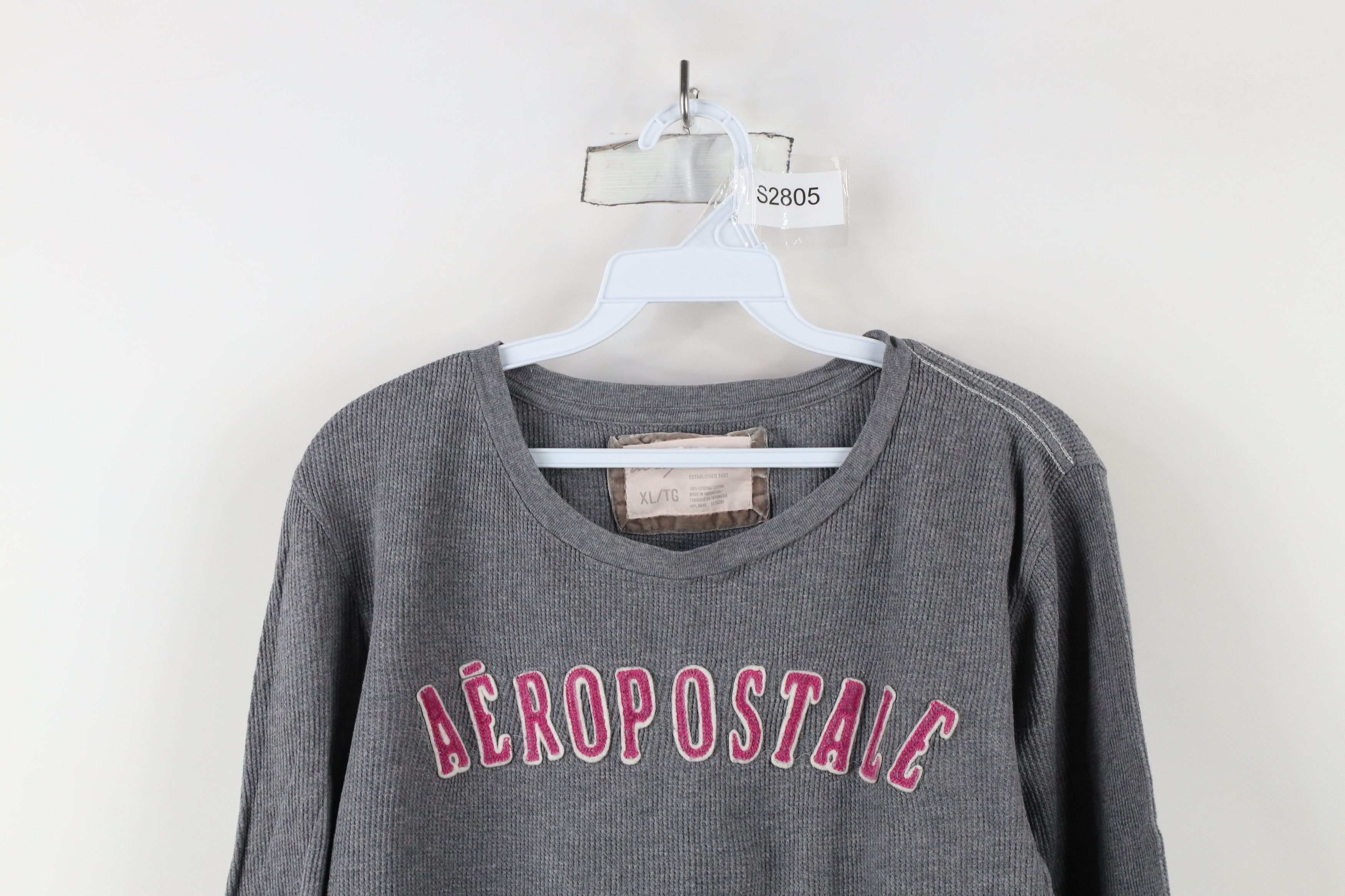 Aeropostale × Vintage Vintage Y2K Aeropostale 3/4 Sleeve Thermal Waffle T-Shirt Size XL / US 12-14 / IT 48-50 - 2 Thumbnail