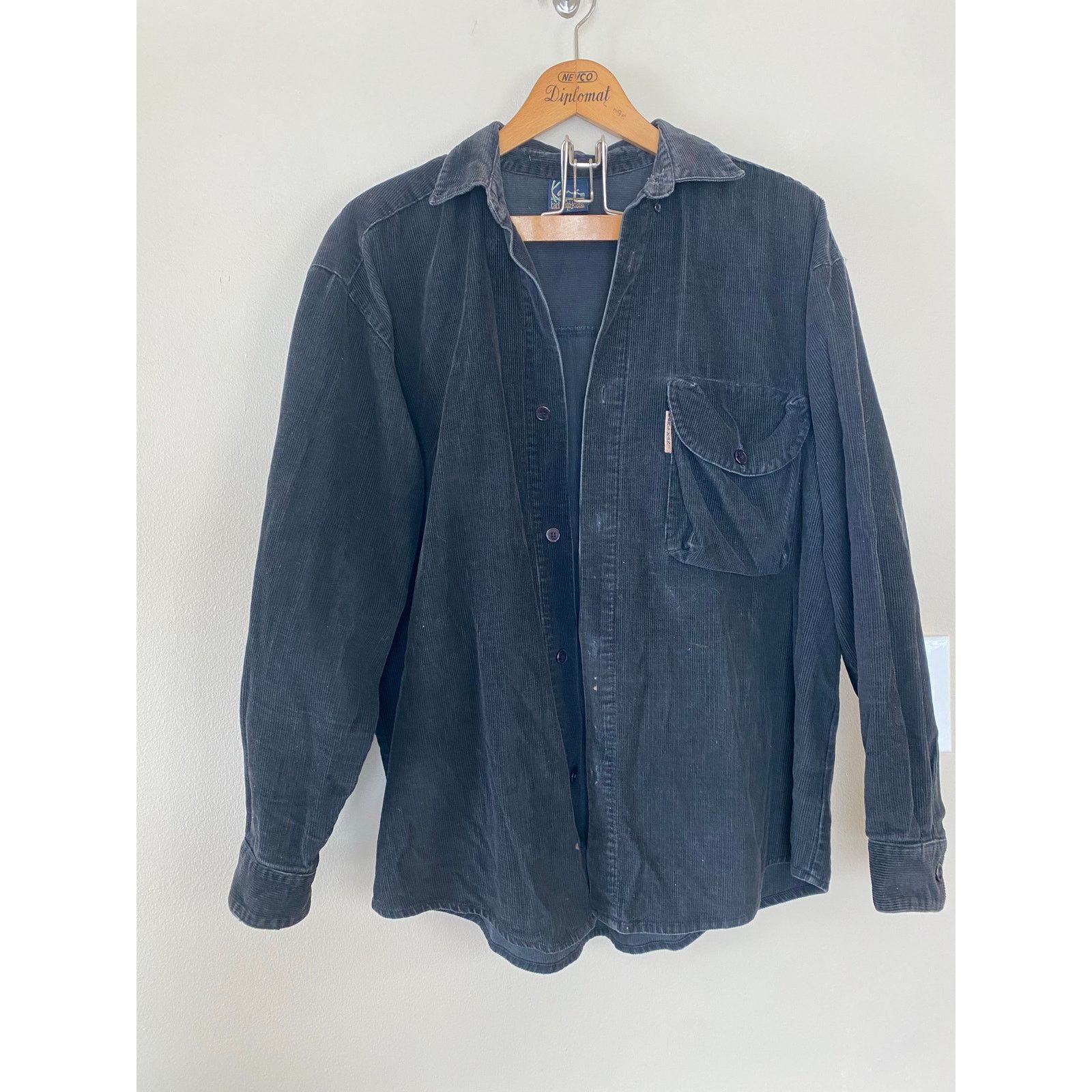 Karl Kani Karl Kani Jeans Black Button Up Corduroy Shirt L Shacket Size US L / EU 52-54 / 3 - 1 Thumbnail