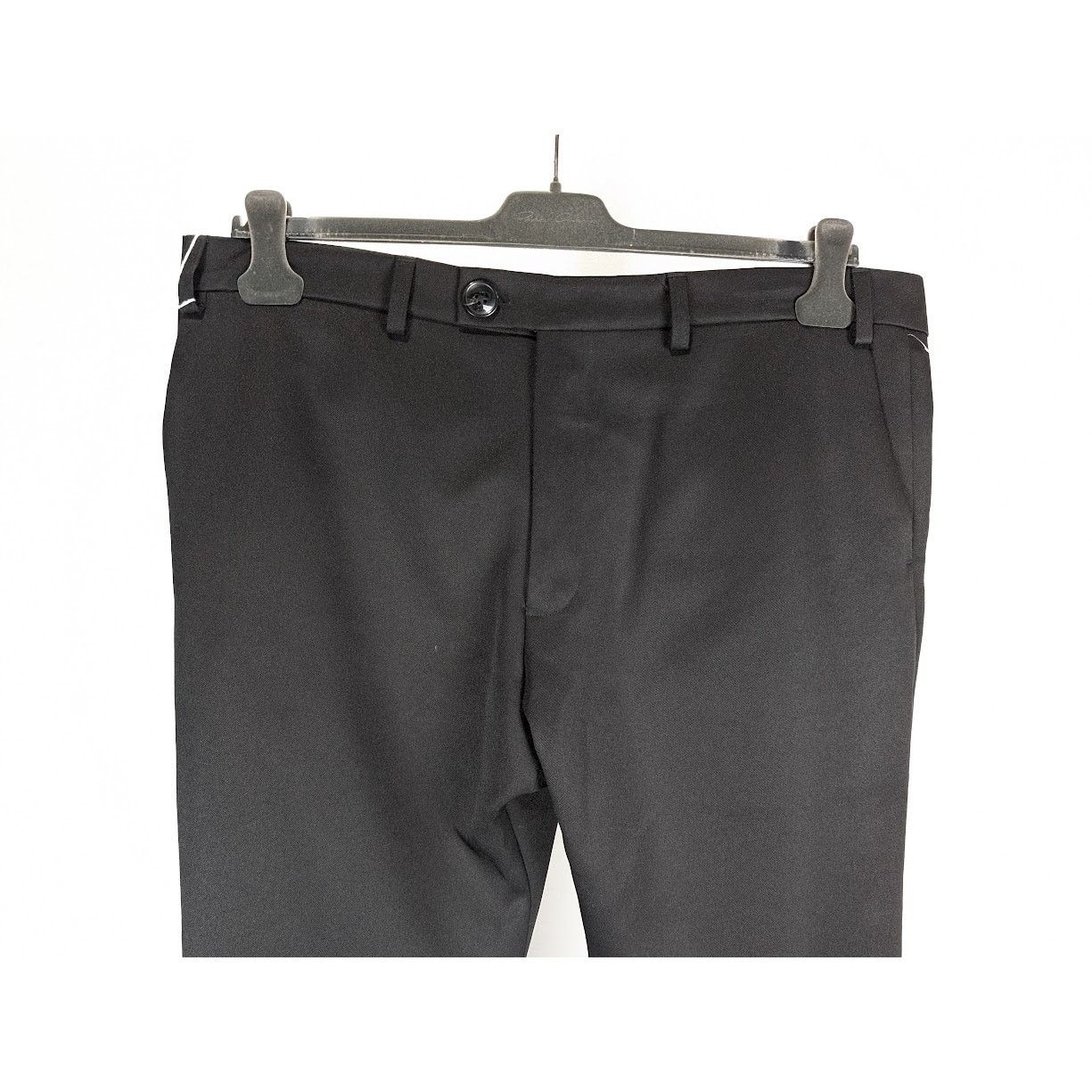 o1rshd1 Woven Bumster Tailored Trousers in Black