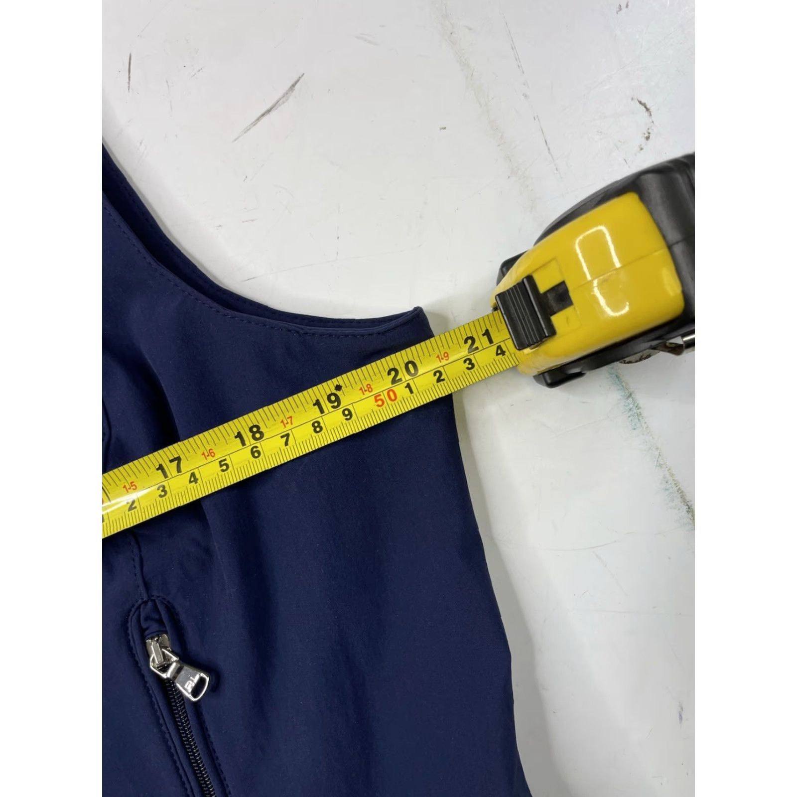 Ralph Lauren Polo Golf Jacket Women XL Navy Zip Up Sleeveless Pockets Lightweight Lined Windbreaker Sports Athleisure Size XL / US 12-14 / IT 48-50 - 4 Thumbnail