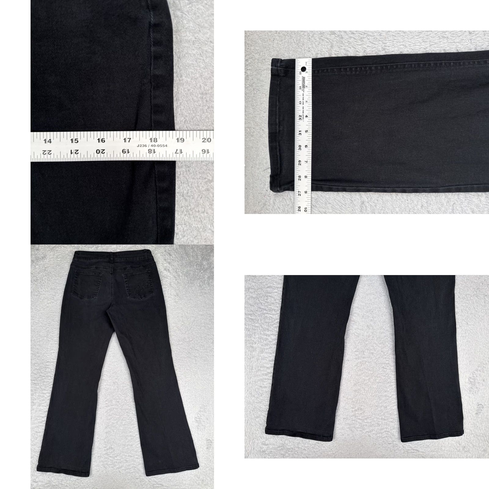Coldwater Creek Coldwater Creek Jeans Womens Straight - 10 Black Dark Wash Mid Rise 30x31 - Denim Size 32" / US 10 / IT 46 - 9 Thumbnail