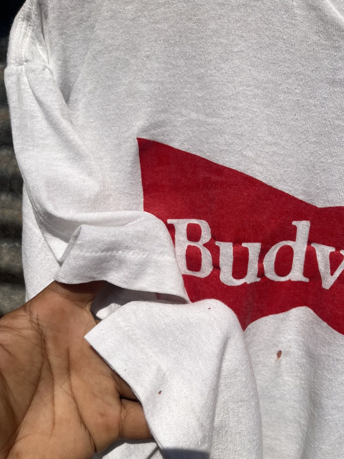 Vintage Budweiser Tee 80s’ Single Stitch Size US L / EU 52-54 / 3 - 2 Thumbnail