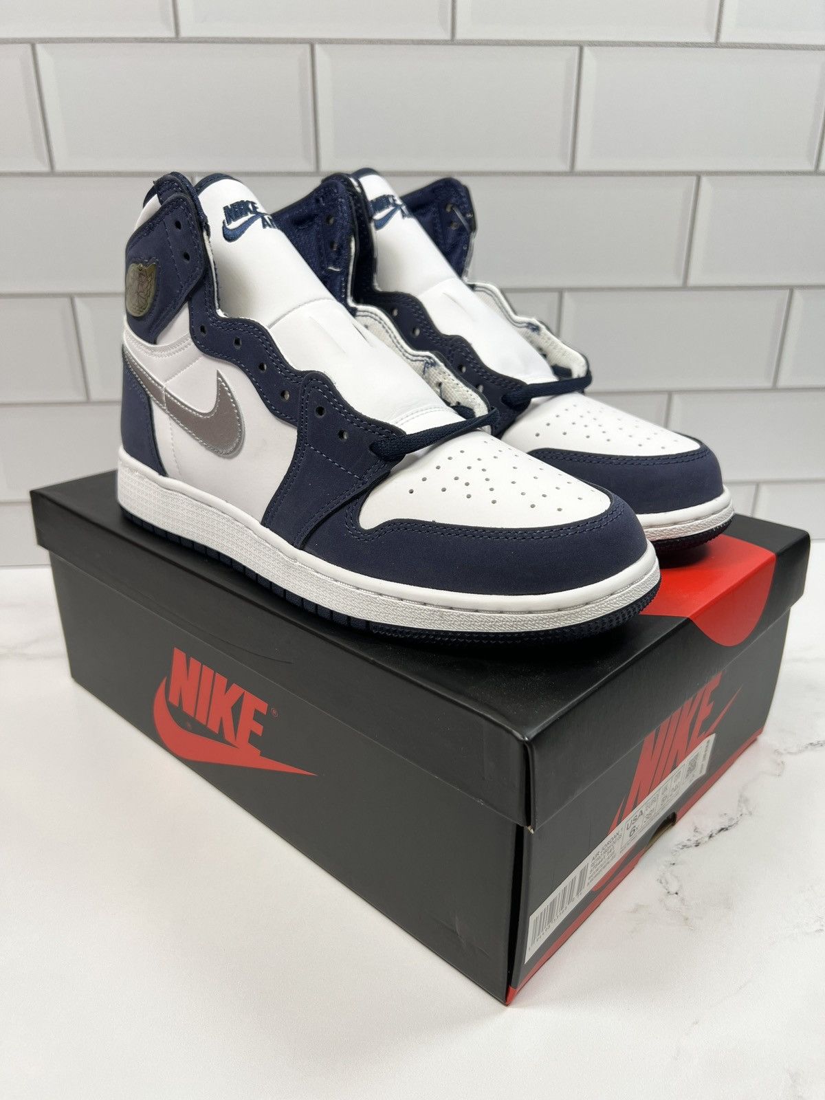 Nike Retro Air Jordan Japan Midnight Navy Blue 1s GS