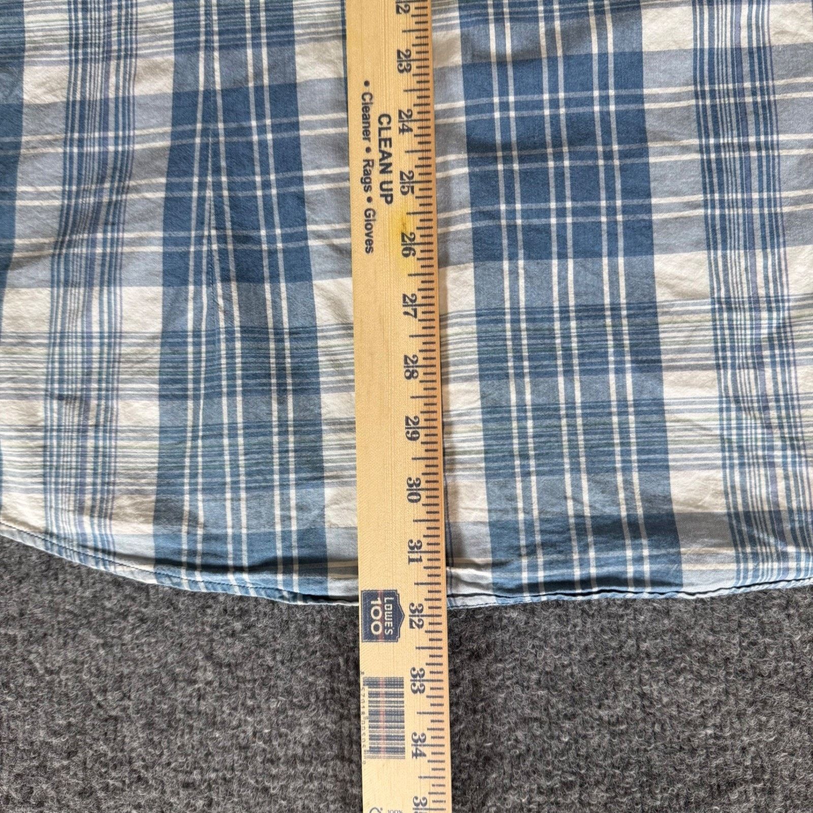 Barbour Barbour International Shirt Mens XL Blue Plaid Slim Fit Size US XL / EU 56 / 4 - 7 Thumbnail