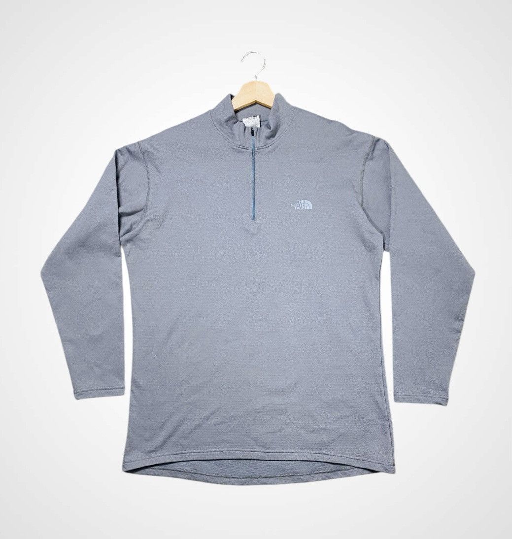 The North Face The North Face Grey Side Logo Half-zipper Sweatshirt Size US L / EU 52-54 / 3 - 3 Thumbnail