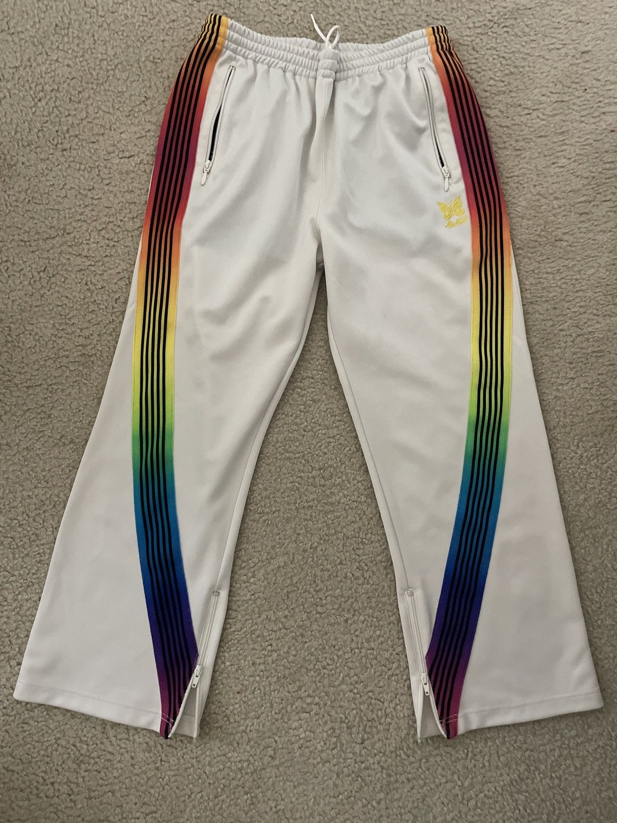 Japanese Brand × Needles AWGE needles rainbow track pants | Grailed 
