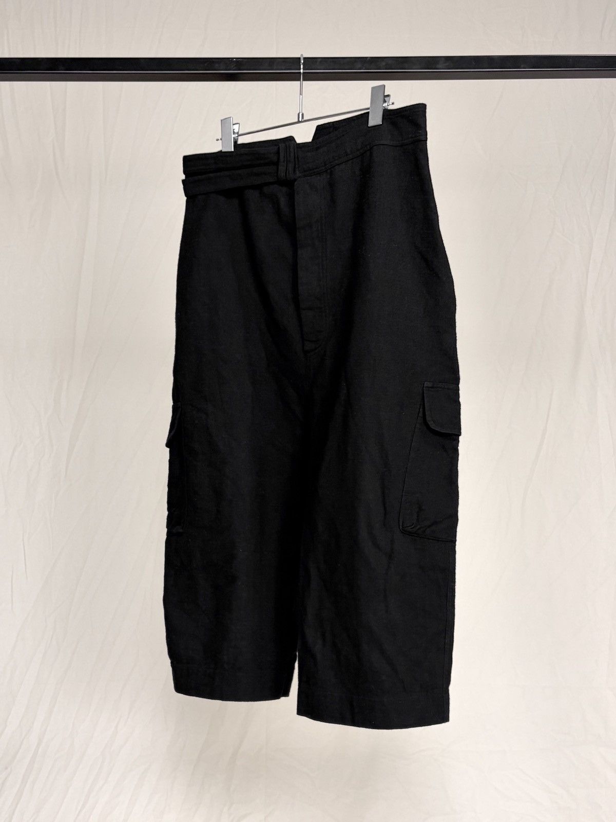 Sandrine Philippe Sandrine Philippe Paris Drop-Crotch Cropped Cargo Pants Size US 32 / EU 48 - 3 Thumbnail