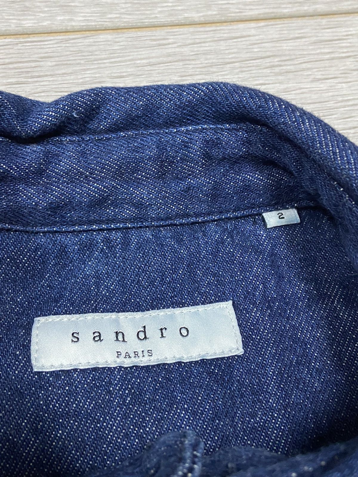 Sandro Sandro denim Shirt buttons jacket vintage jeans Size M / US 6-8 / IT 42-44 - 2 Thumbnail