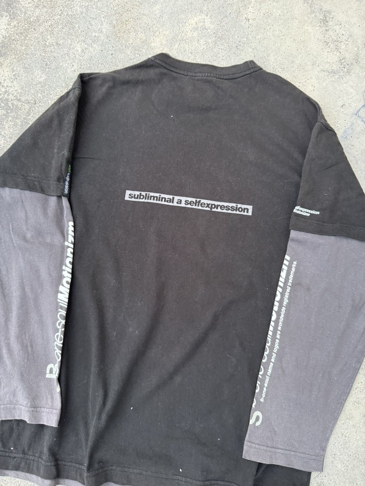 Japanese Brand 2000s Sun Faded Archival B One Soul Double Layered Size US L / EU 52-54 / 3 - 4 Thumbnail