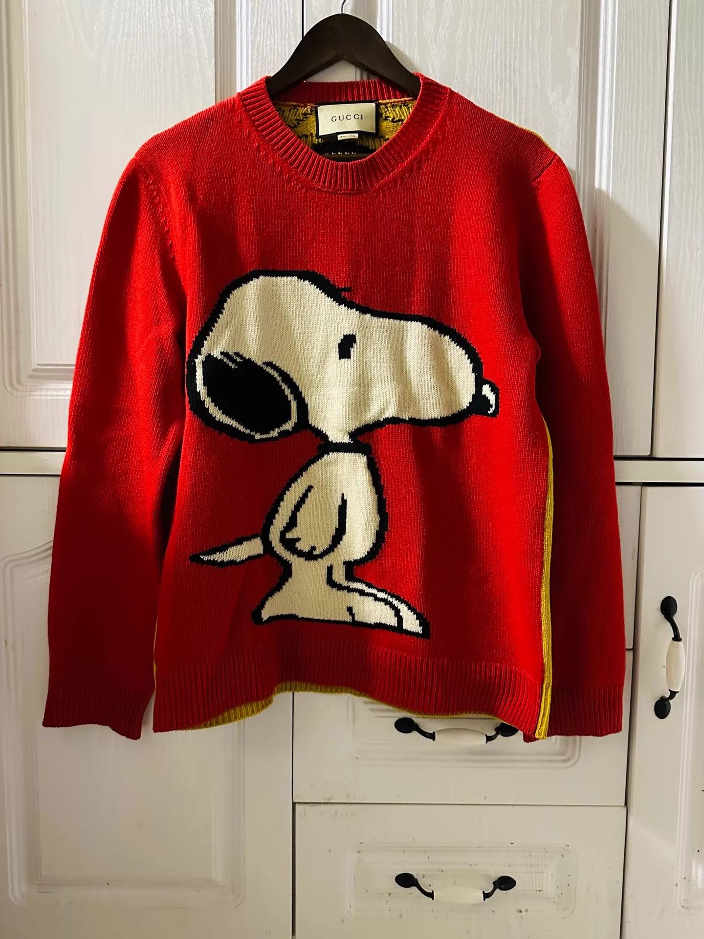 Gucci GUCCI Main Line Snoopy Wool Knitted Sweater Runway Size M / US 6-8 / IT 42-44 - 1 Thumbnail