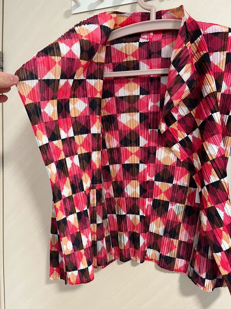 Issey Miyake issey miyake size:3 Diamond-patterned cardigan Size XXS / US 00 / IT 34 - 2 Thumbnail