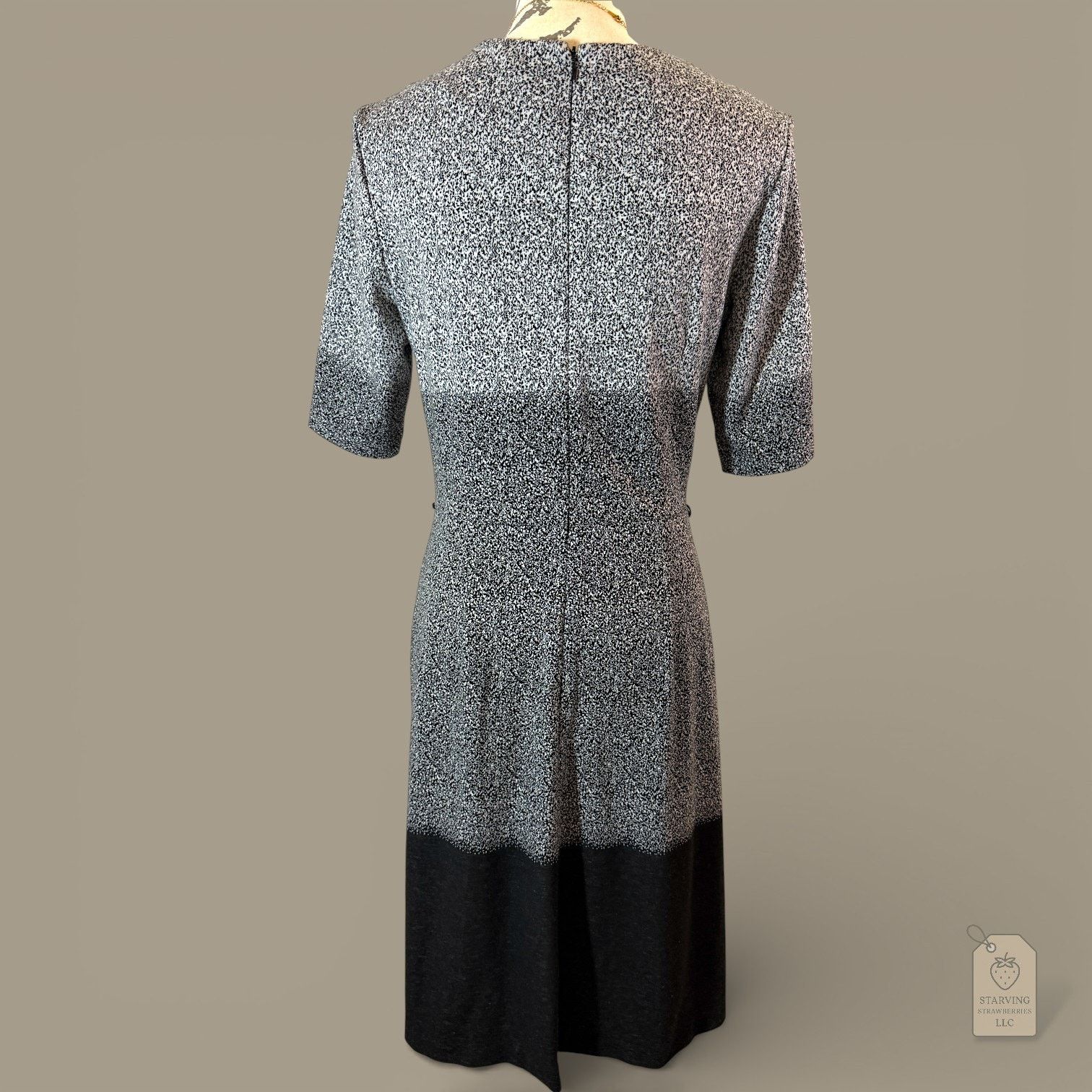 Other London Times Ombre Tweed Knit Sheath Dress Sunburst Pleats Size M / US 6-8 / IT 42-44 - 3 Thumbnail