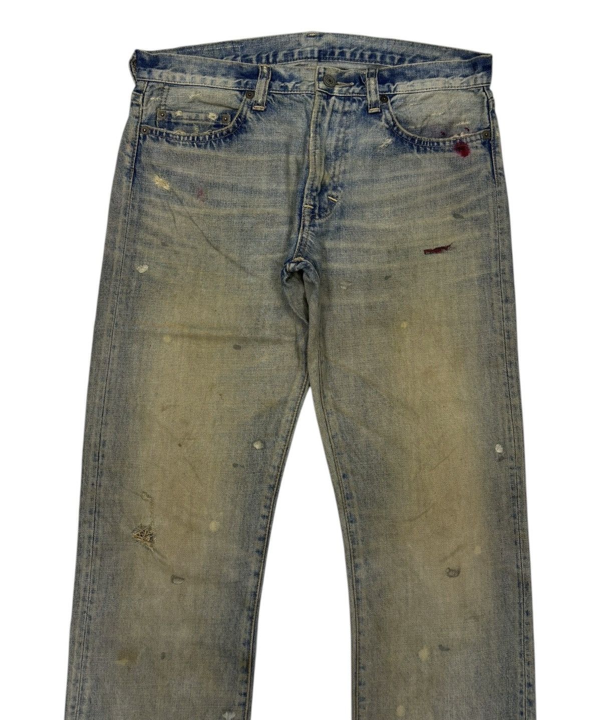 Kapital RUSTY SLANG FROM CHAOS DISTRESS DENIM UNDERCOVER DESIGN JEAN Size US 32 / EU 48 - 4 Thumbnail