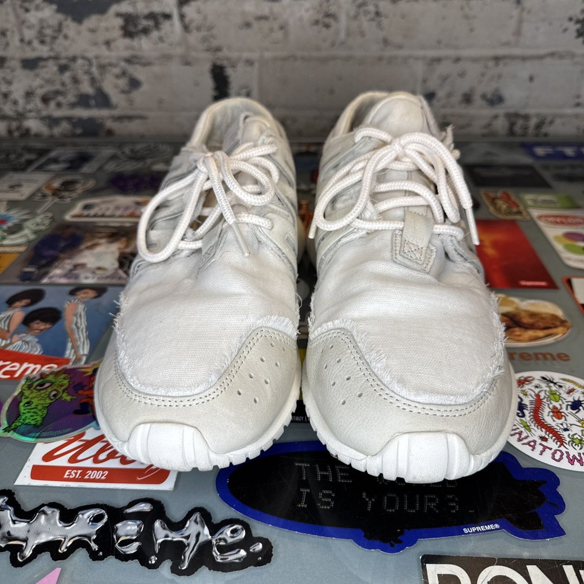 Adidas × Slam Jam Adidas Tubular Nova Slam Jam World Tour Size 9.5 White Size US 9.5 / EU 42-43 - 4 Thumbnail