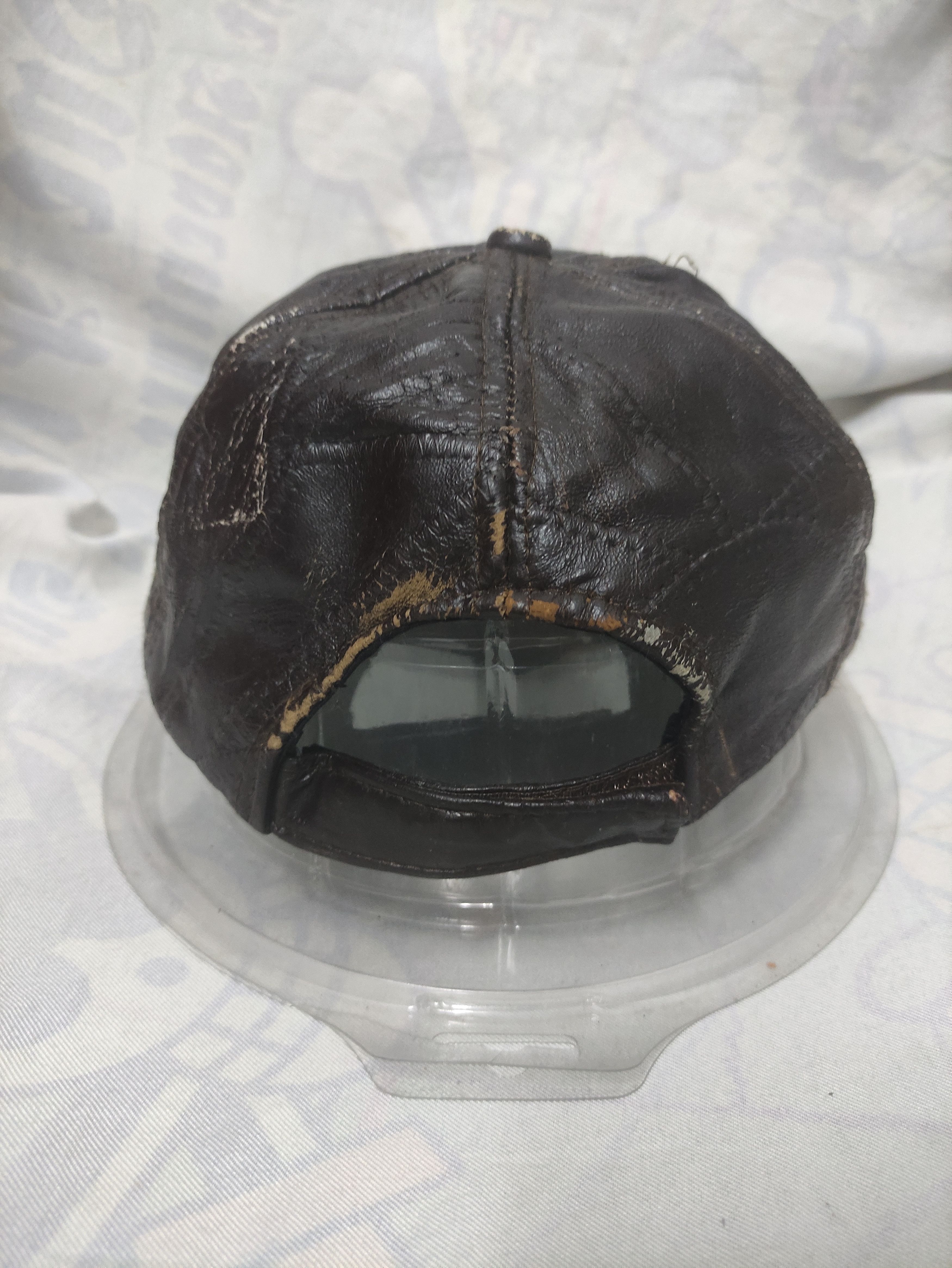 Leather UNBRAND PATCHWORK SOFT LEATHER VINTAGE CAP Size ONE SIZE - 9 Thumbnail