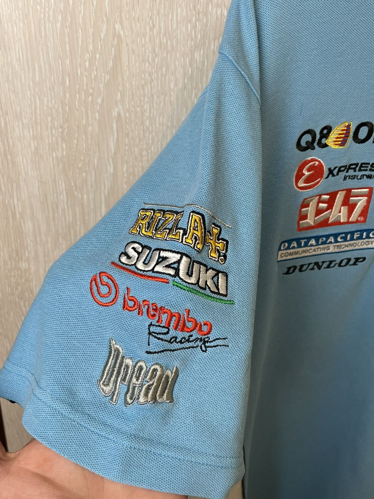 Vintage Vintage Suzuki Rizlat racing polo shirt Size US L / EU 52-54 / 3 - 4 Thumbnail
