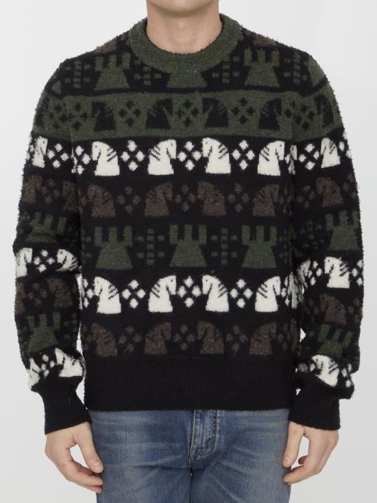 Burberry BURBERRY Men Sweater 8076893 GREEN Size US L / EU 52-54 / 3 - 1 Thumbnail