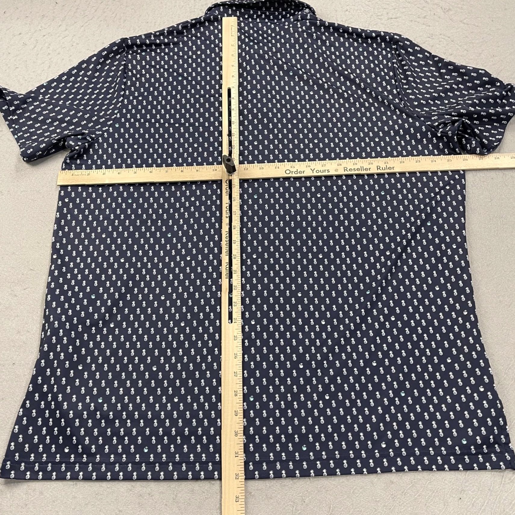 RLX Ralph Lauren RLX Ralph Lauren Polo Shirt Mens XL Blue - Polo Shirt, RLX Polo, Golf, Outdoor - White Pineapple AOP? Wait no. Size US XL / EU 56 / 4 - 7 Thumbnail