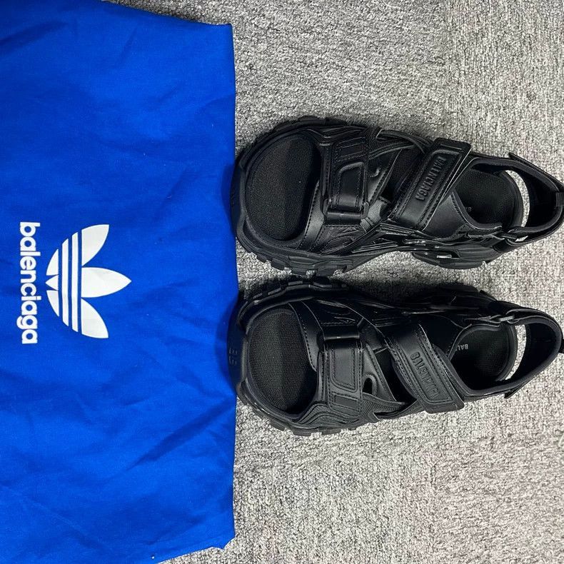Balenciaga Balenciaga Black Track 2.0 Sandals-2505 Size US 5.5 / EU 38 - 2 Thumbnail