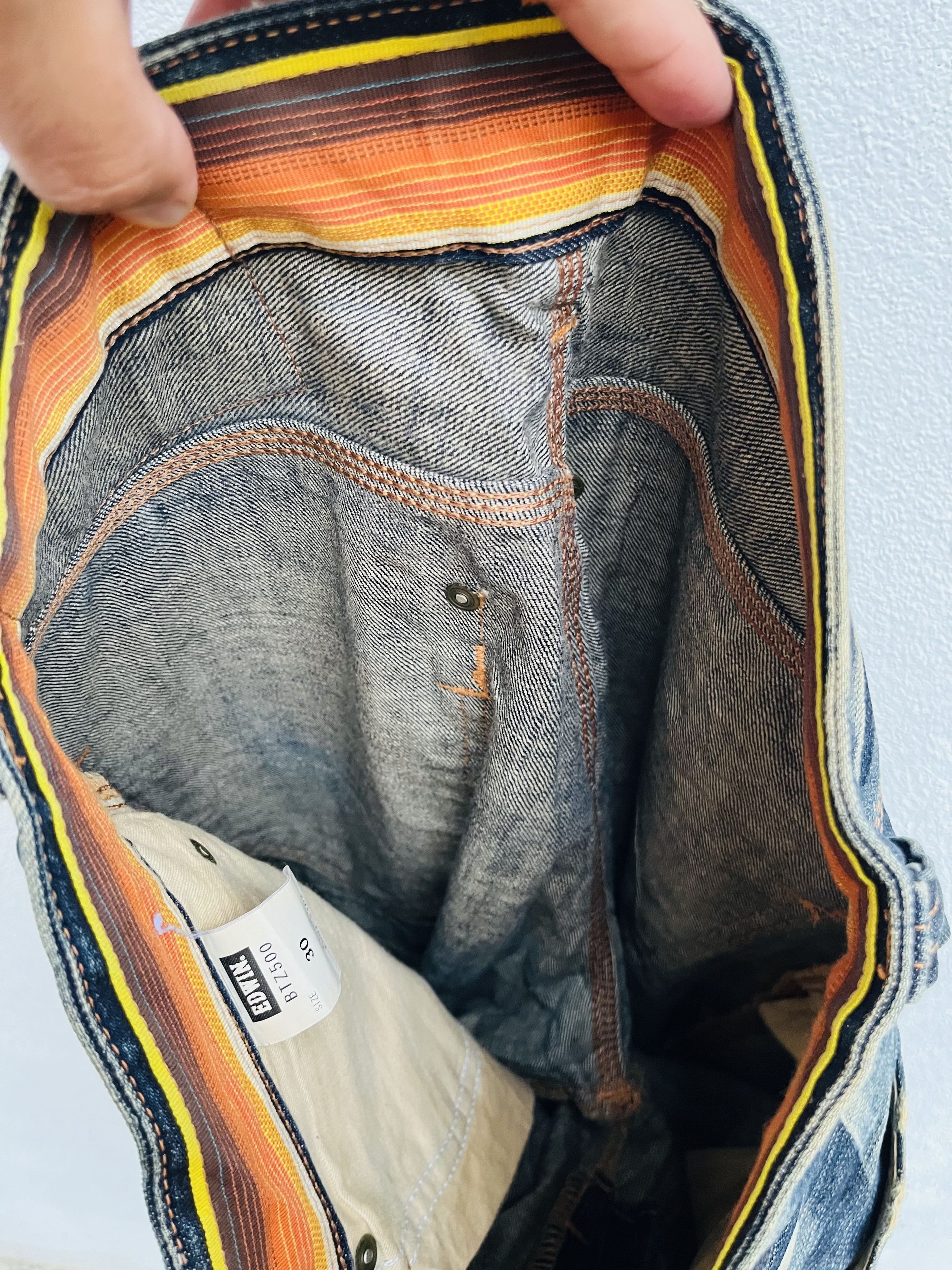 Japanese Brand × Wrangler Vintage Edwin Exclusive XV Japanese Distressed Fashion Style Size US 32 / EU 48 - 13 Thumbnail
