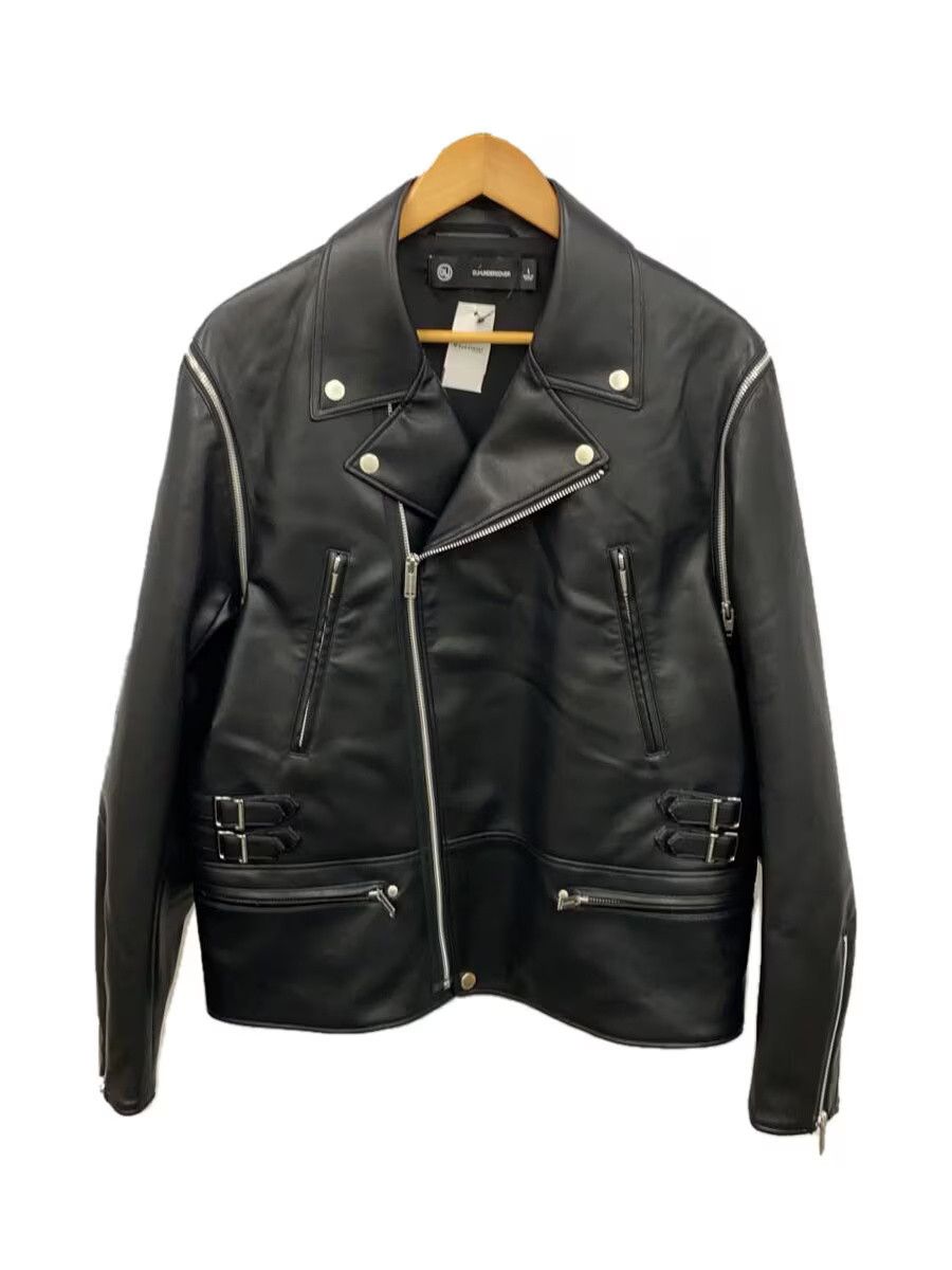Undercover Leather Double Rider Jacket in Black | FWRD