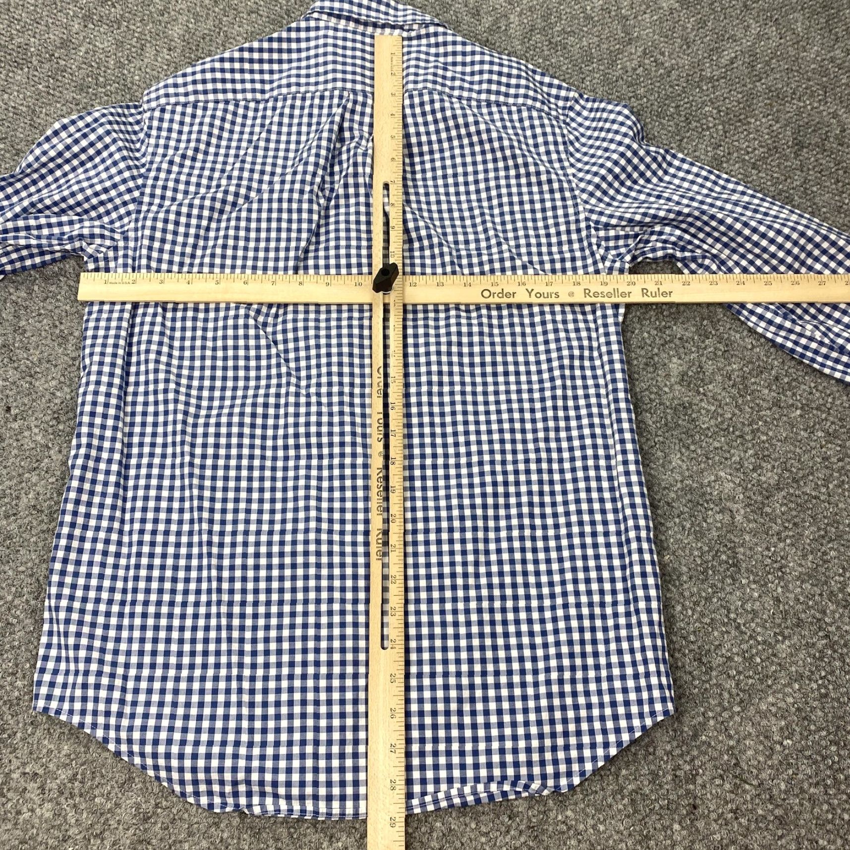 Vineyard Vines Vineyard Vines Shirt Mens Small Blue Gingham Classic Fit Tucker Whale Shirt Size US S / EU 44-46 / 1 - 6 Thumbnail