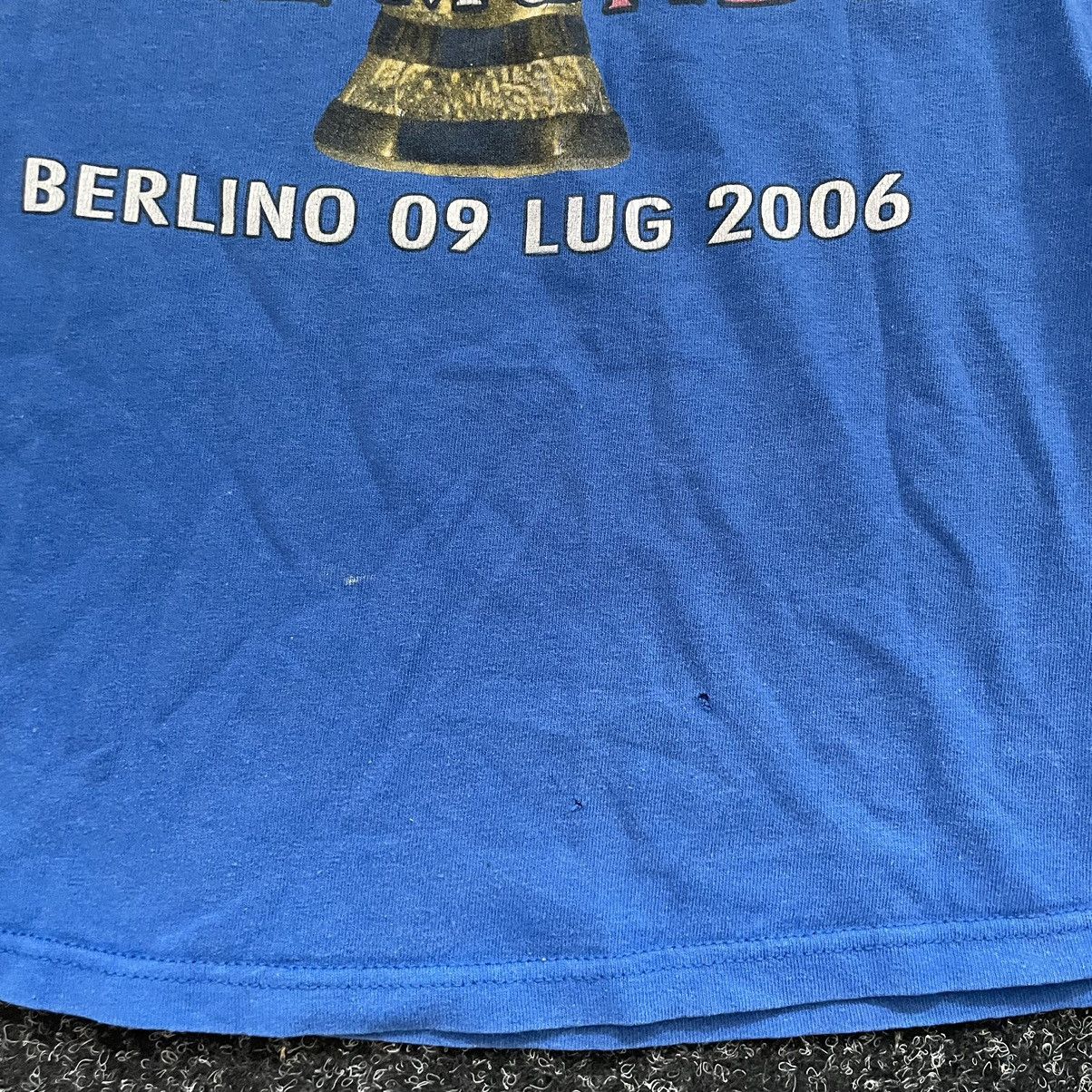 Vintage Retro ITALIA WORLD CUP GERMANY 2006 mondo Berlino tee shirt Size US L / EU 52-54 / 3 - 4 Thumbnail