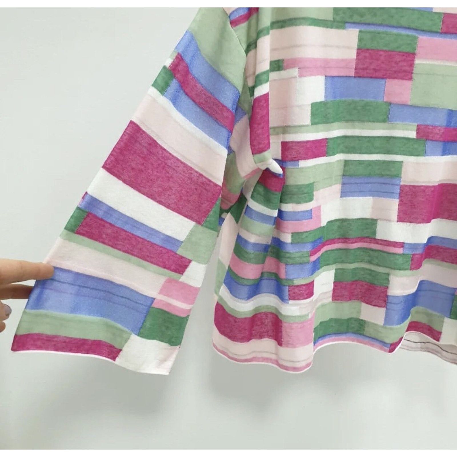 Chanel Chanel Multicolor Abstract Printed Knit Turtleneck Top Sz.40 Size M / US 6-8 / IT 42-44 - 2 Thumbnail