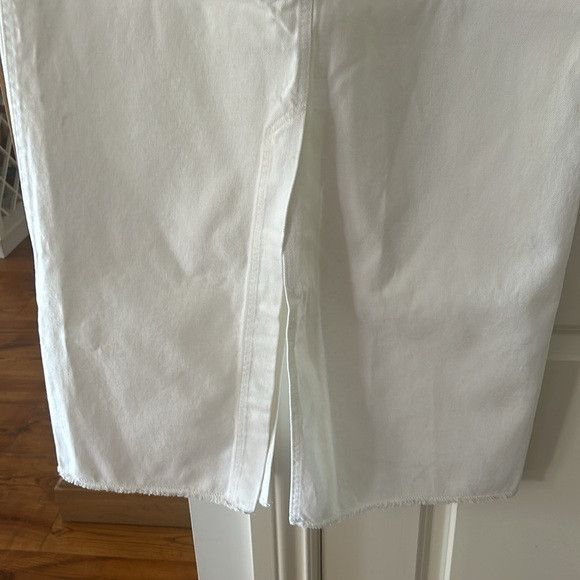 Dries Van Noten NEW DRIES VAN NOTEN white denim vented maxi jean skirt 44 Size 30" / US 8 / IT 44 - 9 Thumbnail