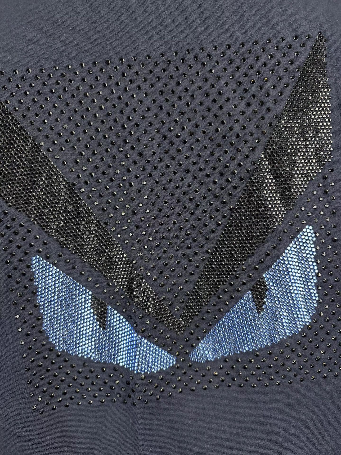 Fendi FENDI Monster Rhinestone Short Sleeve T-shirt K1 Size US M / EU 48-50 / 2 - 3 Thumbnail