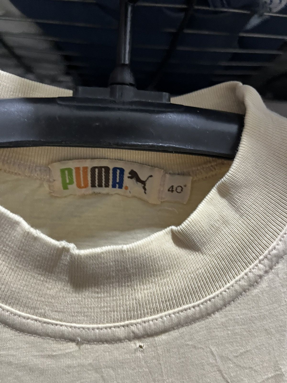 Puma × Vintage Puma Sand Blasted T.F.S Tee Logo 1989s Size US XL / EU 56 / 4 - 4 Thumbnail
