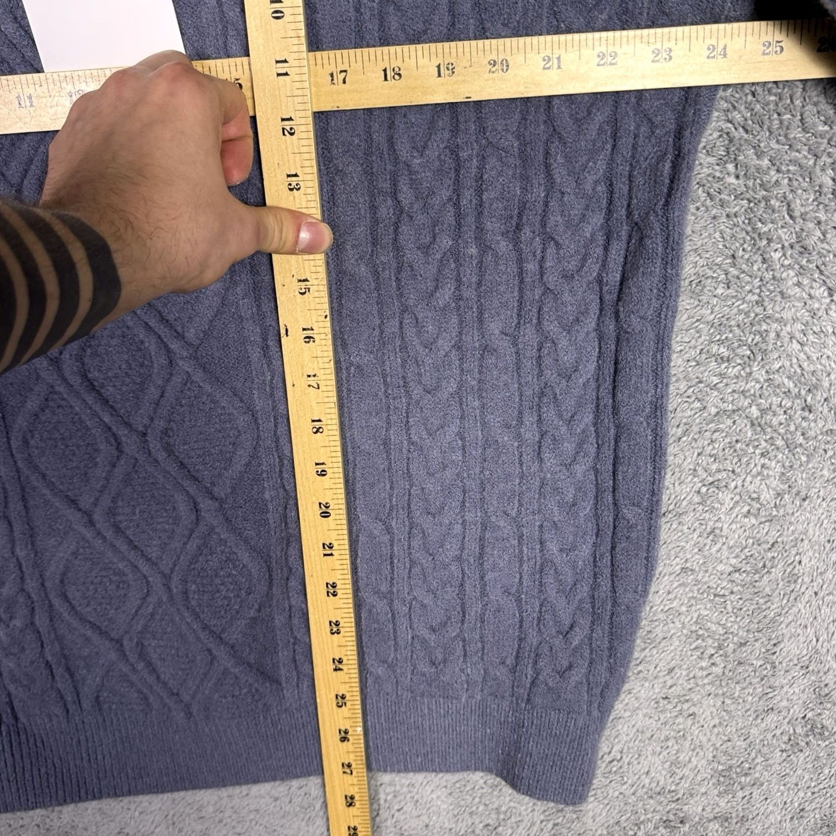Vintage Aelfric Eden Sweater Mens L Cable-Knit Pullover Fisherman Crew Neck Blue 90s Pullover Shirt or Sweater Size US L / EU 52-54 / 3 - 7 Thumbnail