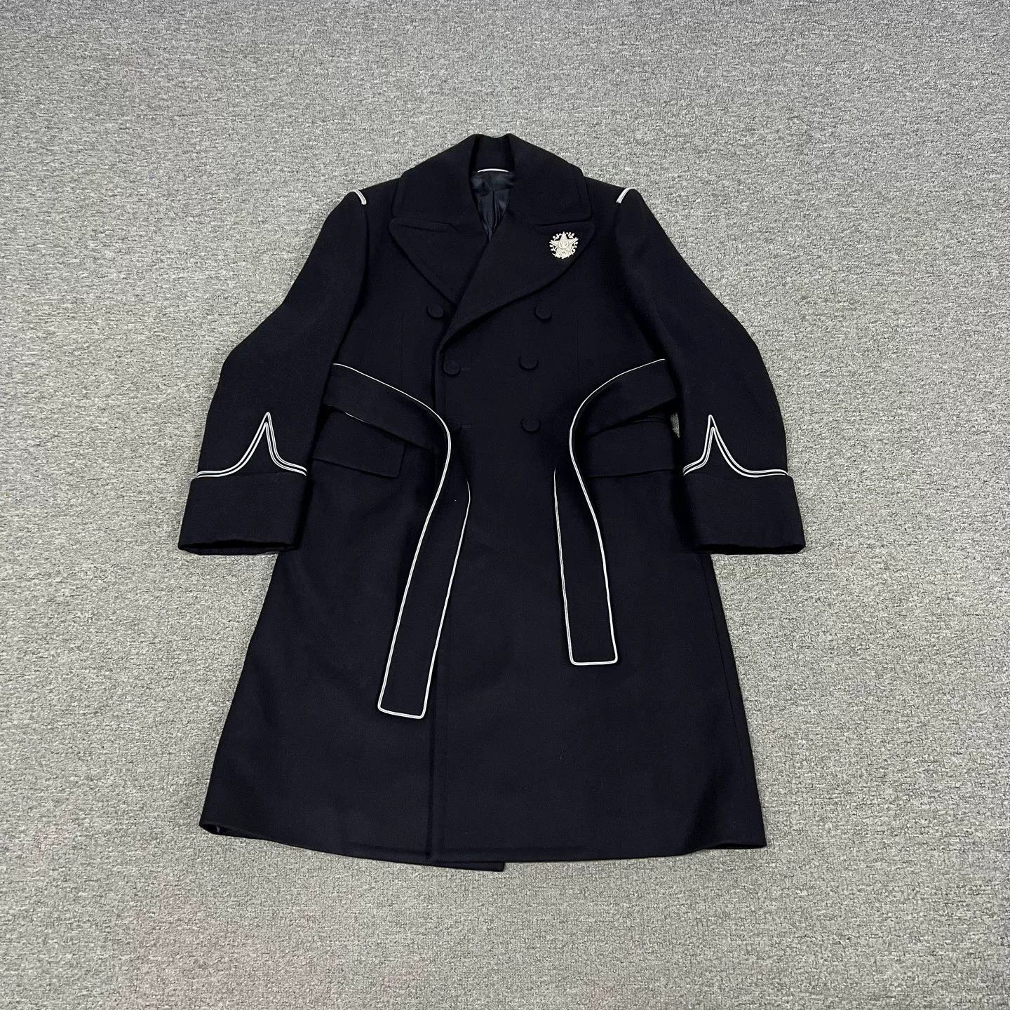 Kim Jones Dior Show Navy Wool Coat Size US M / EU 48-50 / 2 - 1 Thumbnail