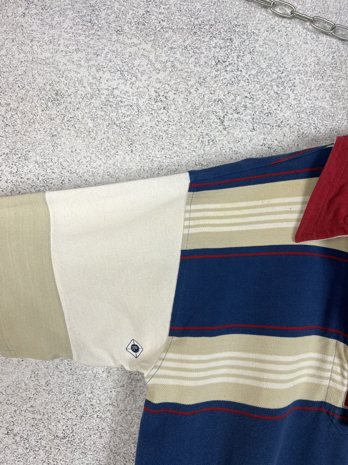 Nike Vintage Nike 90s Striped Zip Polo Shirt Size US M / EU 48-50 / 2 - 7 Thumbnail