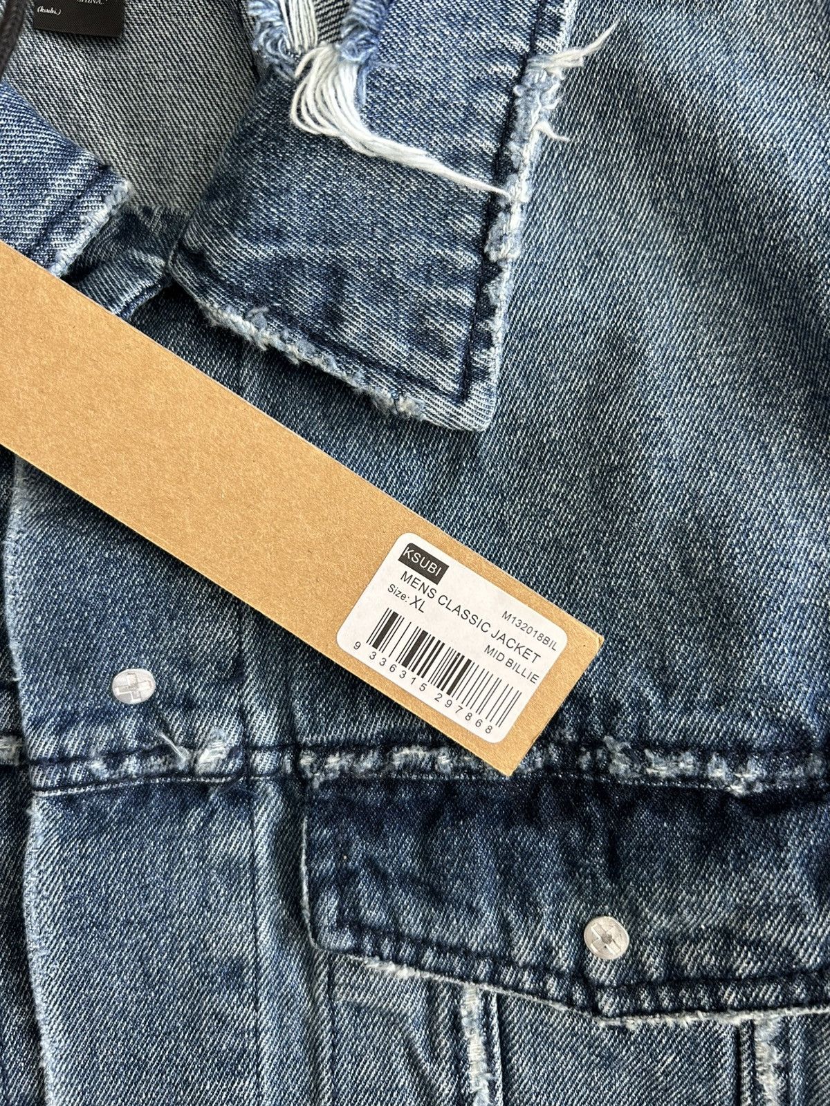 Ksubi Ksubi Distressed Classic Denim Jacket Size US XL / EU 56 / 4 - 5 Thumbnail