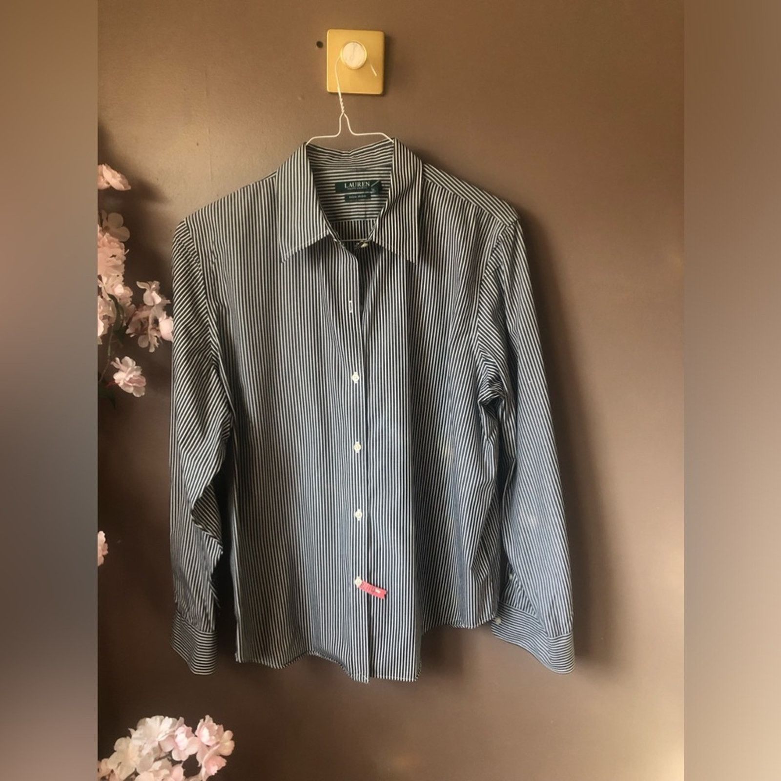 Ralph Lauren Ralph Lauren button down top shirt striped blue and white. Size XXL / US 16-18 / IT 52-54 - 1 Thumbnail